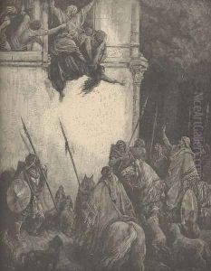 Death Of Jezebel by Gustave Dore