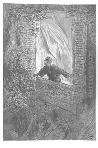 Open here I flung the shutter. by Gustave Dore