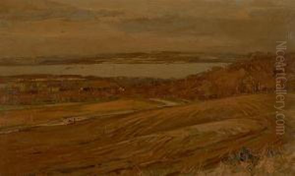 Ploughing Above A River - view 1
