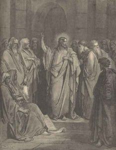 Christ In The Synagogue by Gustave Dore