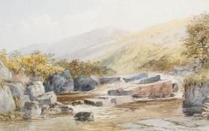 A Group Of Three Watercolour Drawings, Near Lydeford, In Devon; Truro River; And Senan by Philip Mitchell