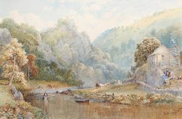 The Derwent At Matlock, Derbyshire - view 1