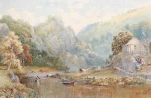 The Derwent At Matlock, Derbyshire by Philip Mitchell