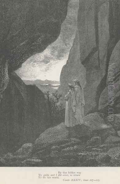 to return To the fair world. (Canto XXXIV., lines 128-129) - view 1