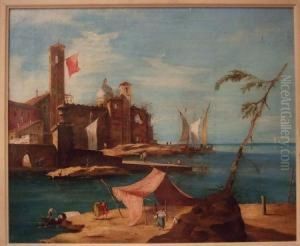 Vue De Venise, Campanile Et Dome