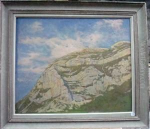 Paysage De Montagne by Joseph Mittey