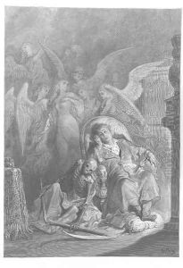 Eagerly I wished the morrow; by Gustave Dore