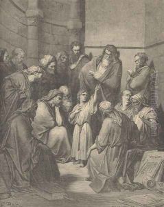 Jesus Questioning The Doctors by Gustave Dore