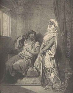 Samson And Delilah by Gustave Dore