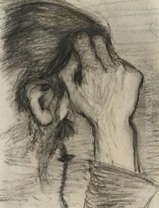 Studie Nach Einer Hand(otto Modersohn) by Paula Modersohn-Becker