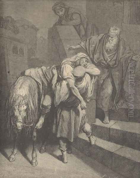 Arrival Of The Samaritan At The Inn - view 1