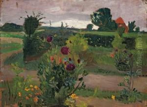 "bauerngarten Mit Rotem Haus" - view 1