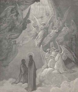 How lustrous was thy semblance in those sparkles, (Canto XX., line 15) by Gustave Dore
