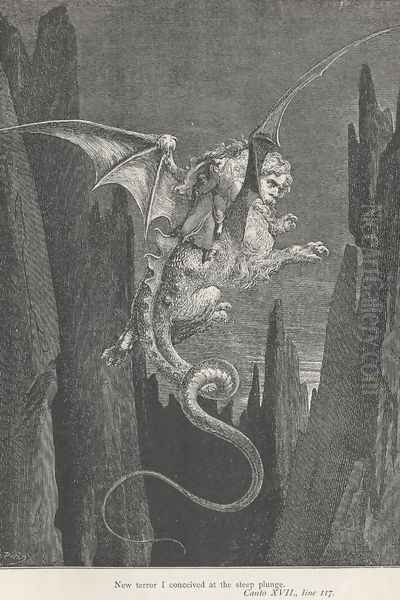 New terror I conceived at the steep plunge. (Canto XVII., line 117) - view 1