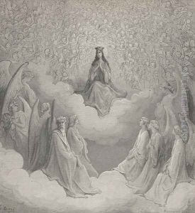 O Lady! thou in whom my hopes have rest! (Canto XXXI., line 76) by Gustave Dore