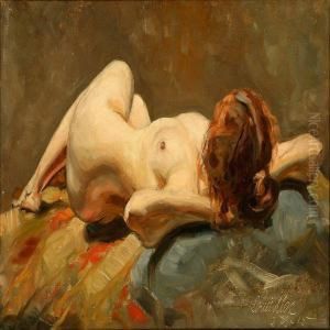A Female Nude On A Bed