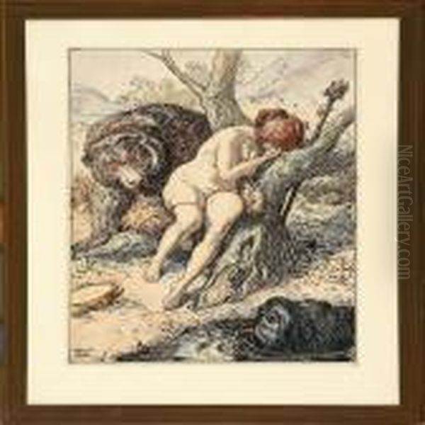 A Collection Of Eight Animal And Figure Scenes - view 1