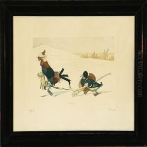 Six Animal Scenes by Louis Moe
