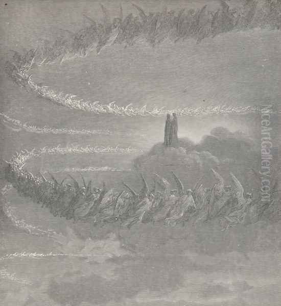 The saintly creatures flying, (Canto XVIII., line 74) - view 1