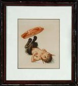 A Playing Faun by Louis Moe