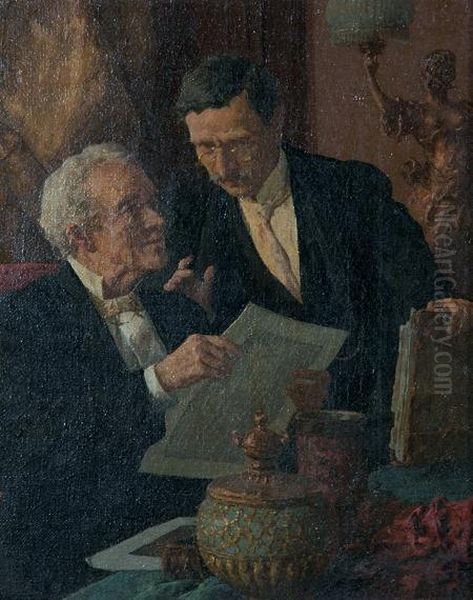 Two Gentlemen In Conversation - view 1