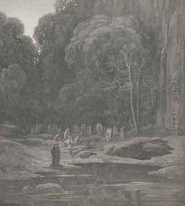 Go therefore on, and listen as thou go'st. (Canto V., line 49) thumbnail
