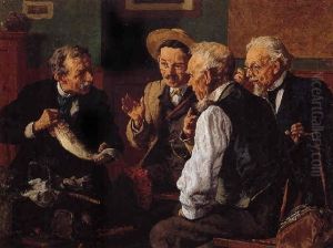 Discussing The Catch by Louis Charles Moeller