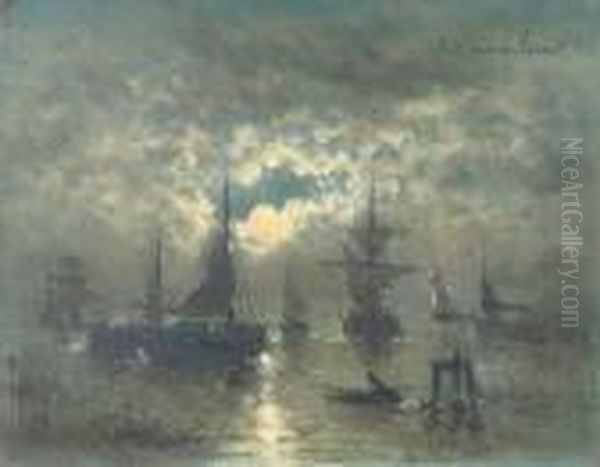 Fishing By Moonlight - view 1