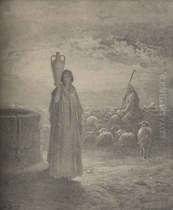 Jacob Tending The Flocks by Gustave Dore