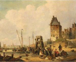 Fisherfolk In A Village, Zeeland