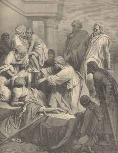 Jesus Healing The Sick by Gustave Dore