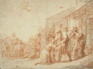 Ruth And Boaz by Claes Cornelisz Moeyaert