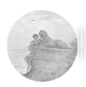 The secret of the Sphinx. by Gustave Dore