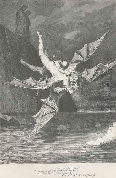 And in the boiling lake both well. (Canto XXII., line 139) - view 1