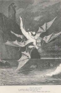 And in the boiling lake both well. (Canto XXII., line 139)