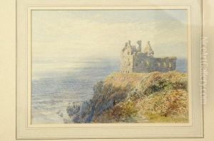 Dunskey Castle, Portpatrick, West Scotland by John Mogford
