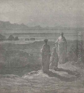 Made my bent knees and eye submissive pay Due reverence; (Canto I., line 57-58)