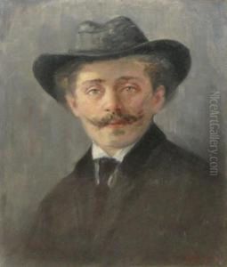 Portretul Prietenului Vintilescu by Nicolae Petrescu Mogos