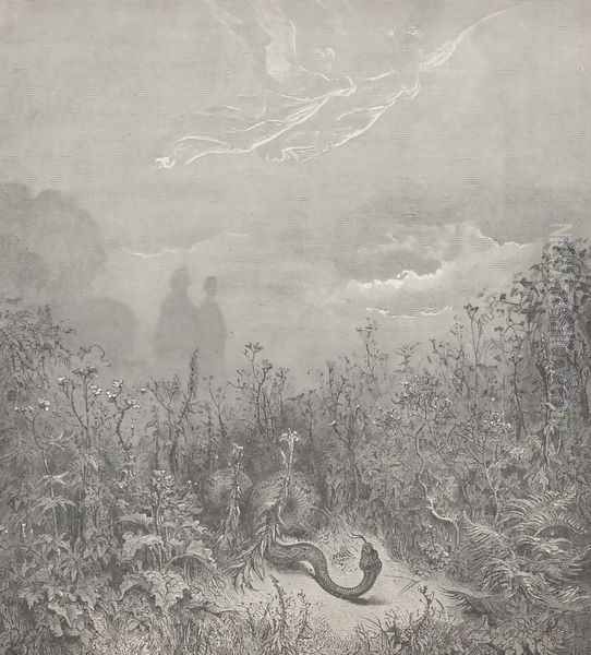 The serpent fled; (Canto VIII., line 116) - view 1