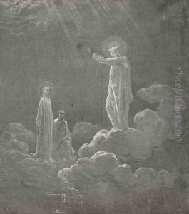 Already on my temples beam'd the crown, (Canto VIII., line 71)
