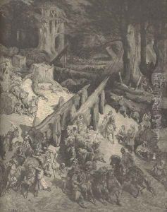 The Cedars Destined For The Temple by Gustave Dore