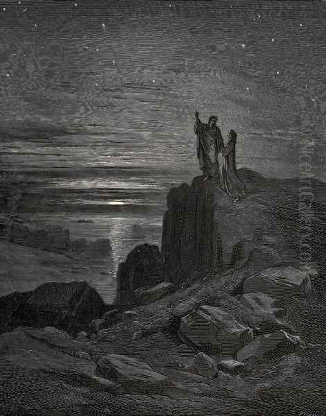 The Inferno, Canto 34, lines 133: Thus issuing we again beheld the stars. - view 1