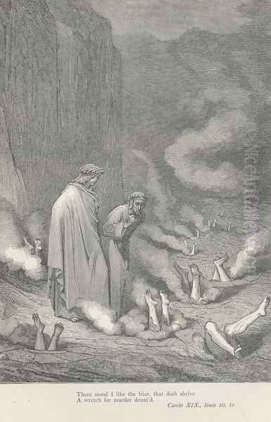 There stood I like the friar, (Canto XIX., line 10) - view 1