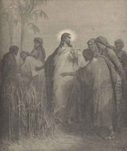 The Disciples Plucking Corn On The Sabbath by Gustave Dore