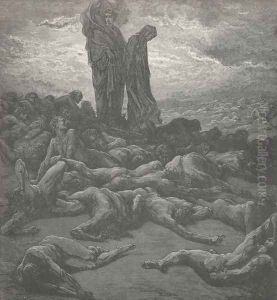 And, 'midst the wailing, (Canto XX., line 22) by Gustave Dore