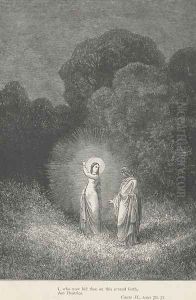 I, who now bid thee on this errand forth, Am Beatrice (Canto II., lines 70-71) by Gustave Dore