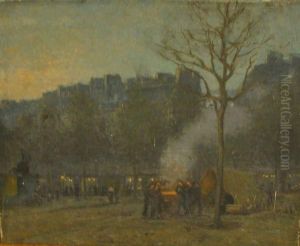 Vue Nocturne, Le Brasero by Maurice Moisset