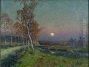 Paysage Au Clair De Lune by Maurice Moisset