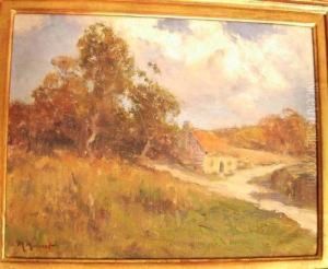 Paysage Avec Maison by Maurice Moisset