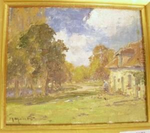 Paysage Avec Maison by Maurice Moisset